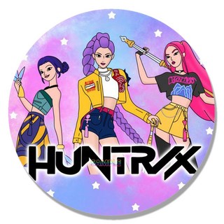 KPOP獵魔女團 動漫周邊吧唧 創意圓形馬口鐵徽章 61-90, 1個, 款式-68