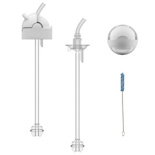 닥터브라운 젖병 실리콘 추달린 시피 빨대 교체킷 (2P), 내로우형, 2개, 250ml