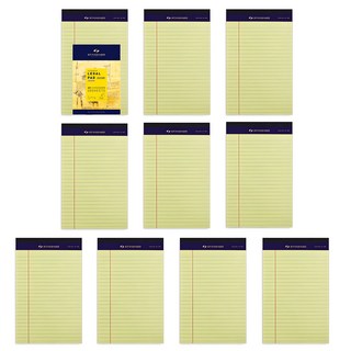 標準法律便條紙 A5 50張, 10個, 黃色