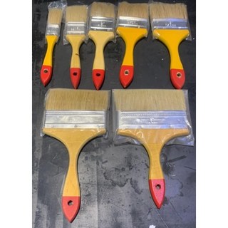 油漆刷 短毛油漆刷 油漆專用 - 短毛設計、均勻細緻、專業級效果, 1個, 2"