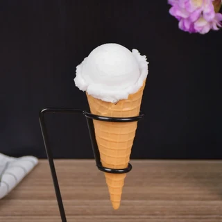 시뮬레이션 볼 모델 실제 인공 콘 음식 디저트 가게 디스플레이 사진 소품 6.3 인치, white