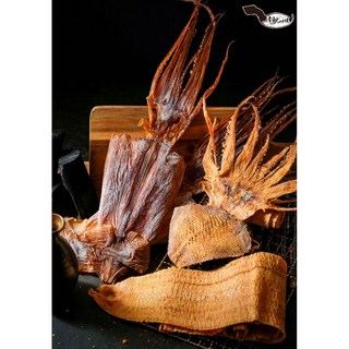 壹魷味境 碳烤魷魚(有輾壓) 薄脆香Q，獨立包裝，休閒零食首選, 1個, 60g