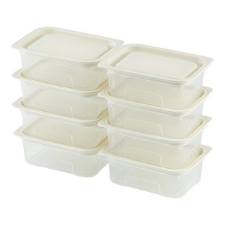 EASY&FREE Light Keep冷凍庫收納分裝容器 400ml, 8入, 8個