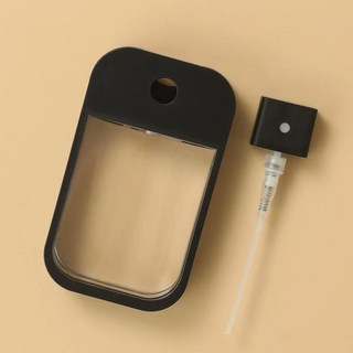 손소독제공병 휴대용 리필 가능 손 소독제 알코올 병 미니 카드 스프레이 여행용 서브 보틀링 화장품 프레스 45ml 6 색, 3) No.3, [03] 손소독제공병 black