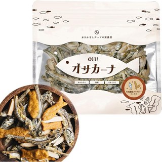 九州小玉 OH! sakana 栗子口味小魚乾杏仁健康零食, 1個, 和風醬油脆煎餅綜合
