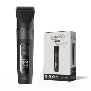 바론 전문가용 방수 바리깡 이발기, 블랙