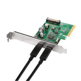 NEXT-322TCC USB3.1 Gen2 Type-C 2포트 PCI-Express 카드/10Gbps 지원/슬림 PC브라켓제공, 1개