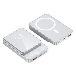 JOYOCHO 보조배터리 초슬림 초경량 20000mAh 초경량 슈퍼 급속충전22.5W 휴대용 MacSafe 보조 배터리, 흰색, A77