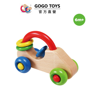 GOGO TOYS我的第一台小汽車，木製玩具，色彩鮮豔，安全無毒，促進寶寶視覺發展, 彩色, 1套