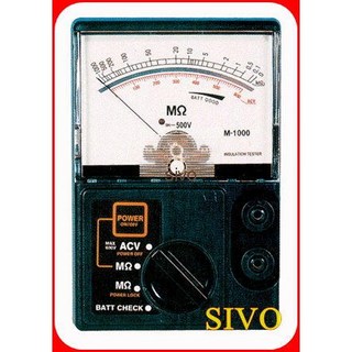 HILA M-1000 M-2000 指針式電子絕緣測試儀 高阻計 絕緣測試儀 電子檢測儀器, 1個