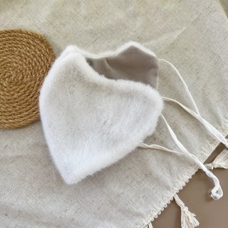 臺灣出貨 2025新款毛絨保暖口罩冬季防寒可水洗防風高顔值女騎行加絨東北防寒麵罩, 白色【毛絨加厚口罩】, 1個