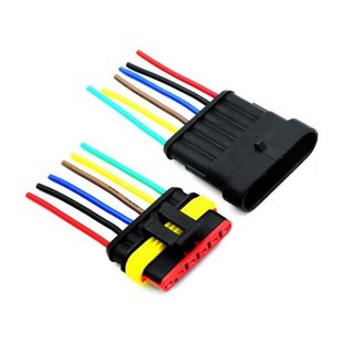 6P 방수 하네스 커넥터 암수 1세트, 1개