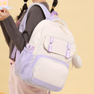 가벼운 학생 책가방 대용량 백팩 키링인형