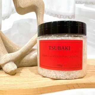 TSUBAKI 思波綺 山茶花語鹽浴 去角質沐浴 台灣公司貨最新商品, 1個, 最新商品-山茶花語鹽浴, 200g