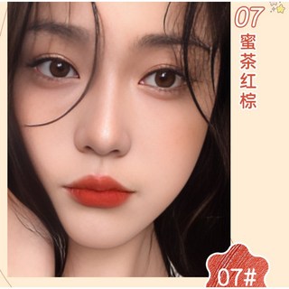 PIPL 唇釉 絲絨霧面絲絨小管唇泥 啞光霧面唇泥, 07# 蜜茶紅棕, 1個