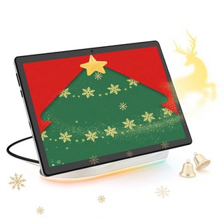 Wqplo A10 PRO 태블릿PC 10.1인치태블릿 14G+64G 8 코어 안드로이드 14, 흰색(사운드 베이스 동봉), 64GB, Wi-Fi