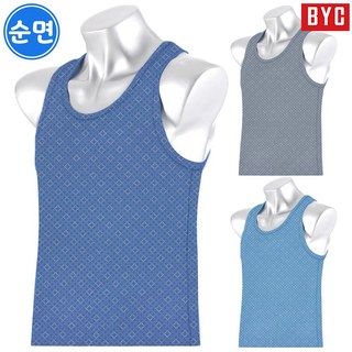 BYC 남성 순면 남자 런닝 3매입 2018