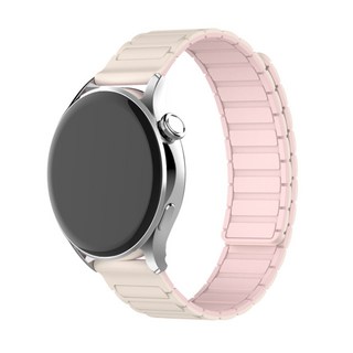 포스워백 갤럭시 스마트 워치 호환 마그네틱 자석 스트랩, 베이지핑크