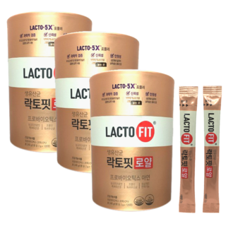 종근당건강 생유산균 락토핏 로얄 120포, 3개, 2g