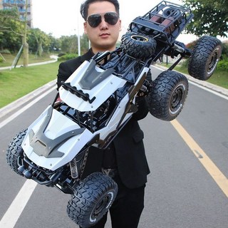 4DRC 합금 6륜 고속 RC카 대형 오프로드 rc카 rc 드리프트rc카 자동차 스트롤 입문용, 1개, 거대 70cm 육륜구동 합금 화이트, 1개