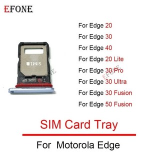 Motorola Edge 20 Pro Lite Neo Fusion Ultra Sim 카드 트레이 홀더 슬롯 어댑터 소켓 수리 부품 용 10PCS, 10 Edge 30 Fusion Gray