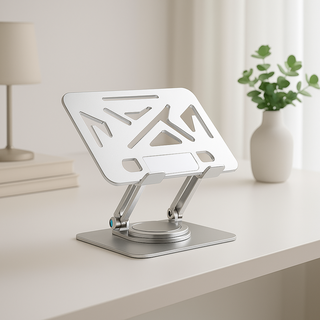 딜하우스 높이조절 360도 태블릿 거치대, 실버, 1개