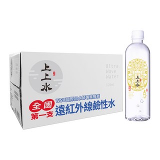 上上水 遠紅外線鹼性水 520ml, 24個