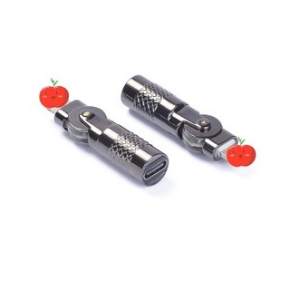 勁祥科技 彎頭旋轉充電鋅合金Type-C母轉Lightning公轉接頭27W轉接頭, 1個