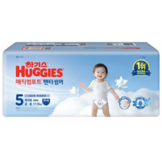 하기스 2025 매직컴포트 썸머 팬티형 기저귀 공용, 특대형(XL), 176매