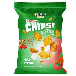 果果能量 蛋白香酥脆 33g/包 - 高蛋白健身零食 (哇沙米/壽喜燒/起司/金沙), 1個, 義式紅醬披薩 33g/包 五辛素, 33g