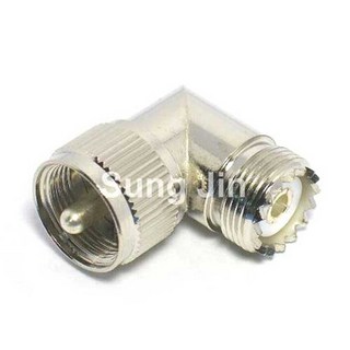 [폴리에이브이] SJ M형(암) to M형(수) ㄱ자형 변환 어댑터, 상세내용표시, 1개