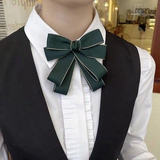 領花女職業頭花套裝 銀行酒店郵政工裝領結 制服襯衣繫帶蝴蝶結領飾