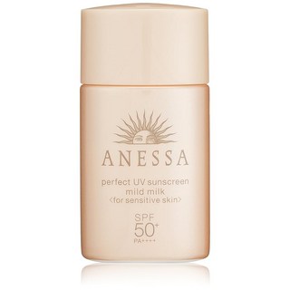 ANESSA/아네사/아네사 퍼펙트 UV 마일드 밀크 미니 자외선 차단제 SPF50+/PA ++++ 20mL 무향료 20밀리리터 /x1/