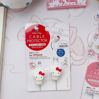산리오 헬로키티 마이멜로디 시나모롤 케이블 보호캡 아이폰 라이트닝 삼성 갤럭시 C타입 단선방지, 1개