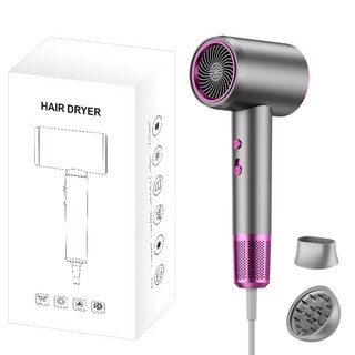 콜콜러브 전문가용 초경량 빠른 건조 파워 헤어드라이기 2000W, 그레이