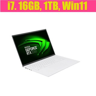 LG전자 2022 그램 코어i7 인텔 12세대 지포스 RTX 2050, 스노우 화이트, 1024GB, 16GB, WIN11 Home, 17Z90Q-EA76K