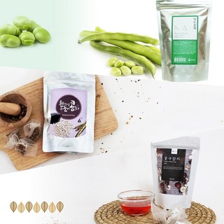 흰강낭콩차 쥐눈이콩차 작두콩차 율무팥차 삼각티백 효능, 흰강낭콩쥐눈이콩차 삼각티백(30개입), 1개, 30개
