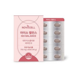 노보셀 아이소 밸런스 대두이소플라본 비타민D 여성 에스트로겐 영양제 [원산지:국산(충청남도 당진시)], 1개, 60정