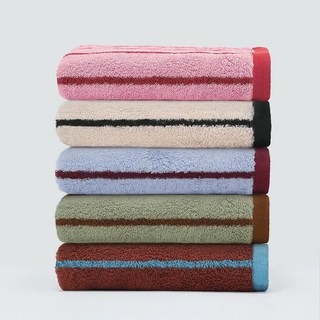 MYNVO 호텔수건 150g 40수 코마사 콤팩트 시크라인 선염 스트라이프 데일리 세면타월, 5개, 혼합