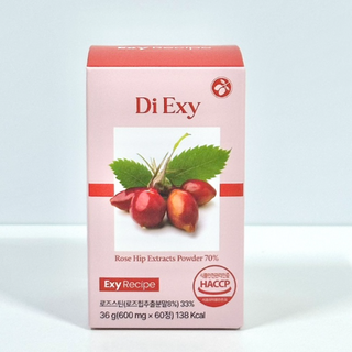 엑시레시피 디엑시 60정 3개 로즈스틴 로즈합추출분말 Di Exy, 3박스