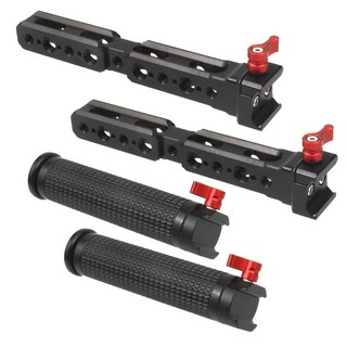 DJI 호환 촬영용드론 가성비 드론 연습용 RS2 RSC2 짐벌 익스텐션 듀얼 핸들 그립 사이드 핸드 Ronin RS RSC 2 스태빌라이저 브래킷용 퀵 릴리스 노브 잠금 마운트, [01] Dual Handgrip, 1개