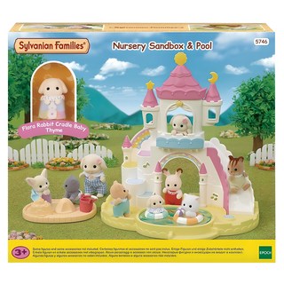 EPOCH Sylvanian Families 森林家族 陽光城堡沙坑游泳池公仔組 5746, 1套