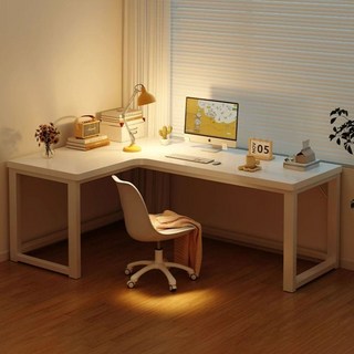 SOPUM HOUSE 컴퓨터 책상 사무용 대형 L형 코너 게이밍 데스크, 좌코너, 화이트