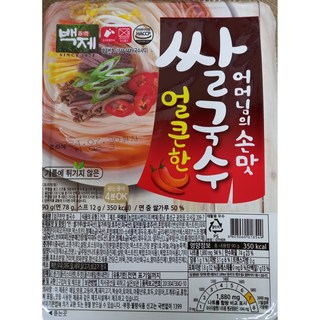 백제 용기 쌀국수 얼큰한맛, 90g, 10개
