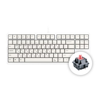 CHERRY 체리 키보드 3000S TKL 기계식 유선 텐키리스 키보드 (4종 축 선택) / 공식 판매점, 화이트, G80-3830-저소음 적축, 저소음 적축