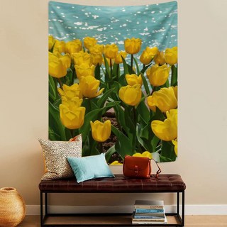 세로 패브릭포스터 벽 가림막 커튼 가리개 소형 해바라기 크리스마스 70x100