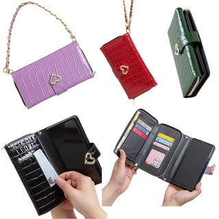 갤럭시A42 5G 케이스 A426 가죽 메탈 러프유 에나멜 유광 카드 수납 2단날개형 펼침 지폐 자석 지갑 커버 (손목 팔목 줄 끈 고리) 증정