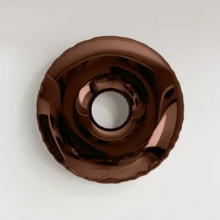 금속 도넛 식당 거실 호텔 모델 TV 배경 벽 스테인레스 스틸, 02 800mm, 05 Brown