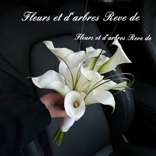 仿真馬蹄蓮花束客廳擺件，餐桌裝飾花藝，高質感家居裝飾, 1個, 白色大號馬蹄蓮1枝-無蕾絲絲帶