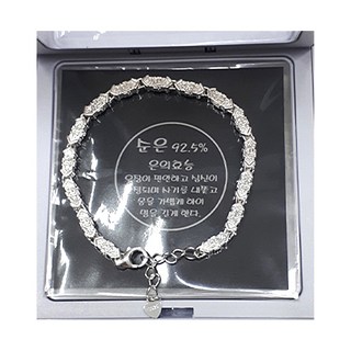 은 만자 체인 팔찌